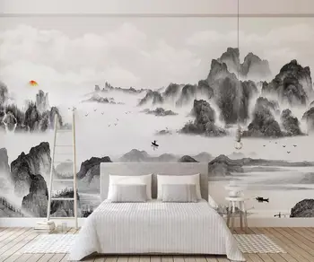 

[Self-Adhesive] 3D Mountain Peak Above The Cloud Top 184035 Wall Paper mural Wall Print Decal Wall Murals