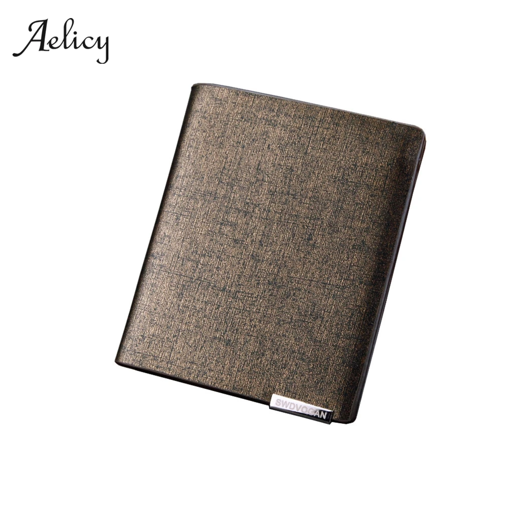 

Aelicy Small Men Wallets Credit Card Holders Zipper Luxury Brand Famous Brand Leather Men Wallet Coin Pocket Male Purse Slim