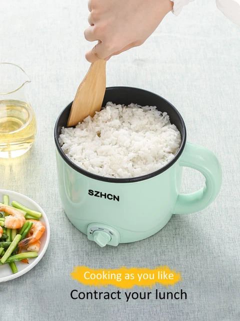 220V Mini Multifunction Electric Cooking Machine Household Single/Double Layer Hot Pot Multi Electric Rice Cooker Non-stick Pan 3
