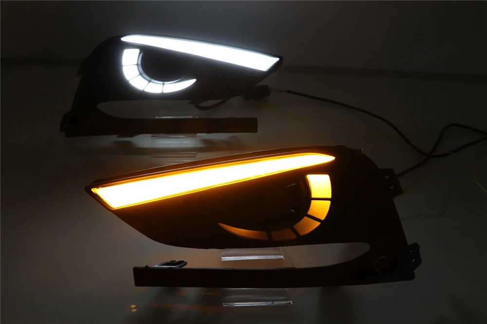 2 шт. DRL для Chevrolet Cruze дневные ходовые огни Противотуманные фары крышка фары 12 в дневной сигнал для Chevy
