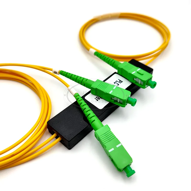 Оптоволоконный сплиттер FTTH 1X 2 SC APC FBT SM однорежимный Сплавленный двухконусный