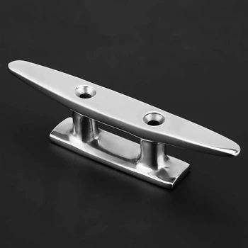

Cleats Boat Dock 4" Stainless Steel Marine Boat Mooring Dock Cleat Deck Rope Cleat for Marine Yacht