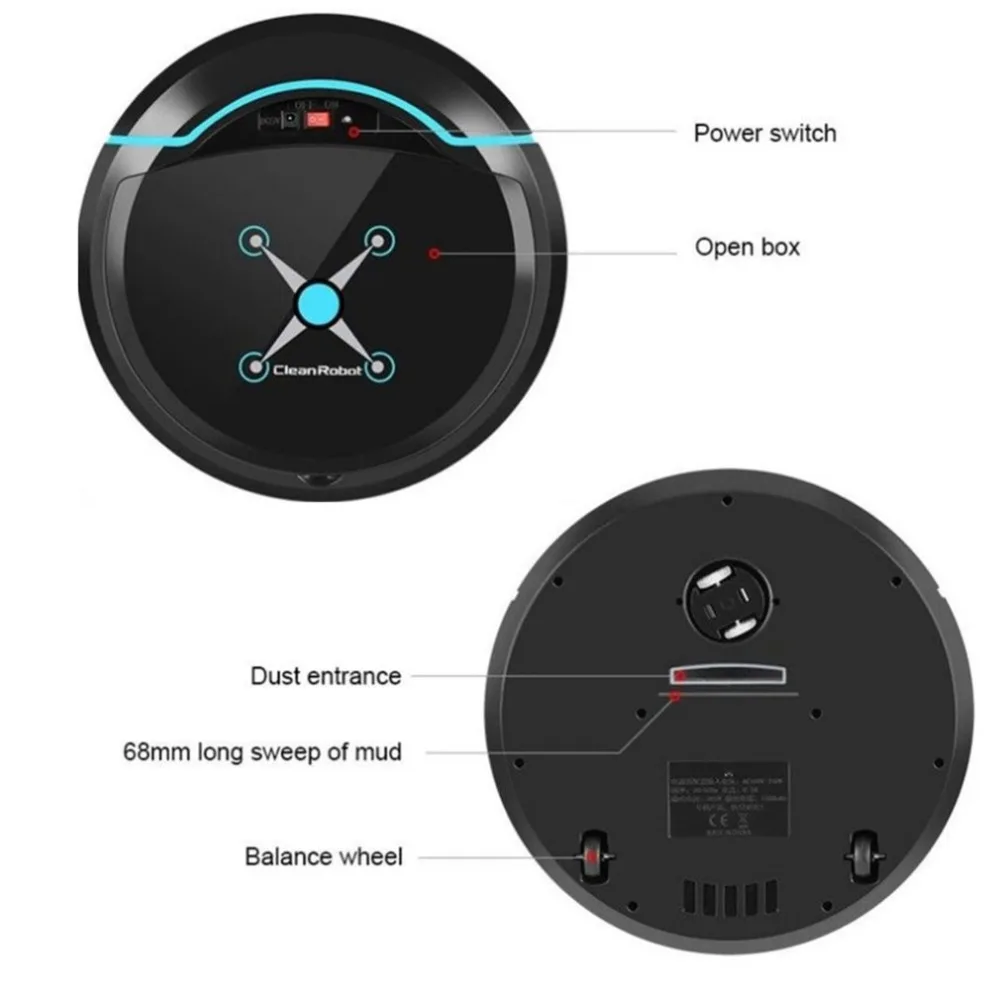Household Charging Automatic Robot Vacuum Cleaner Ultra-Thin Small Rechargeable Vacuum Cleaner Sweeping Robot
