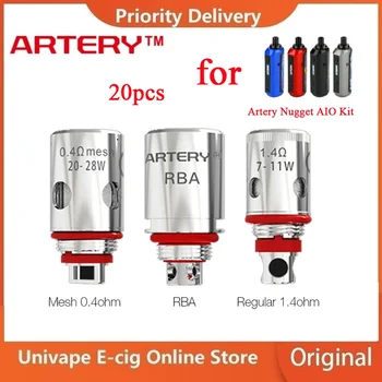 

Original Artery Nugget AIO Coil & HP Mesh 0.4ohm/ HP regular 1.4ohm /RBA Coils For Artery Nugget Kit Ecig Vaporizer VS Pal 2 Pro