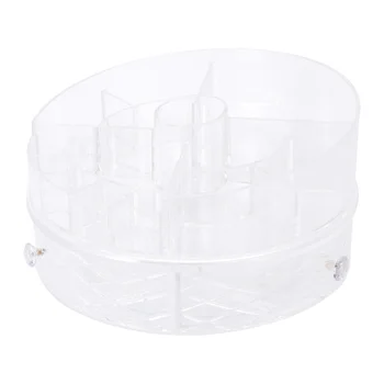 

1Pc Domestic Cosmetics Box Rotating Makeup Holder Storage Box Cosmetic Box for Desktop