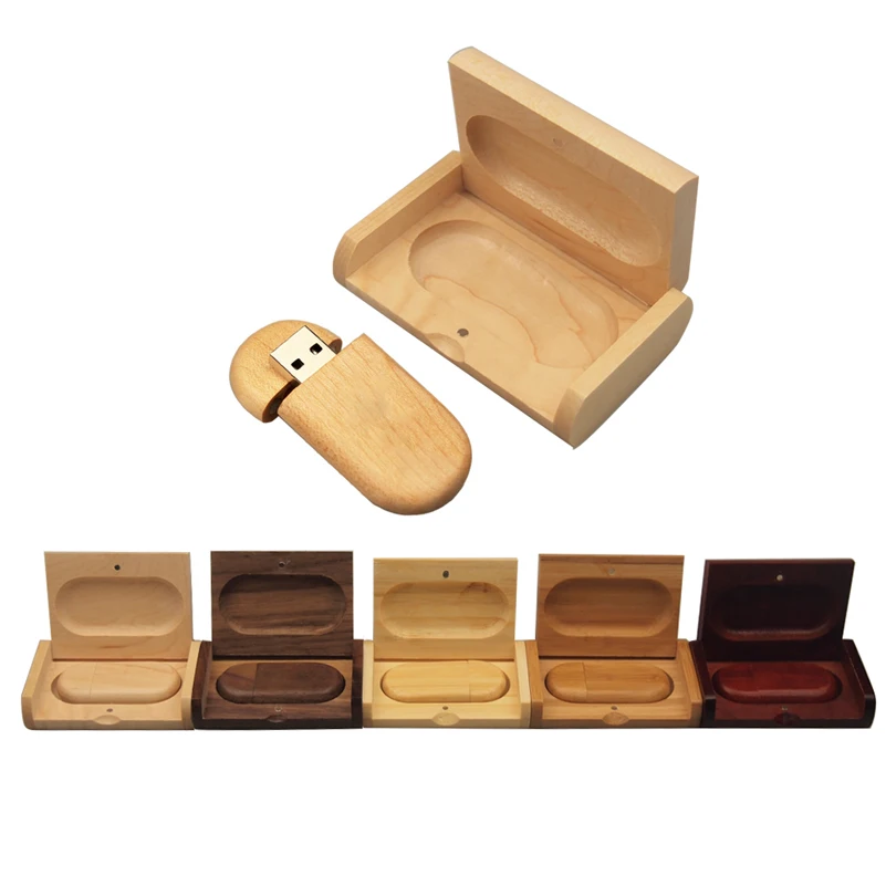 Более 10 шт. Бесплатная лого Oral Wood с коробкой Usb флэш накопитель мини флешка USB 2 0