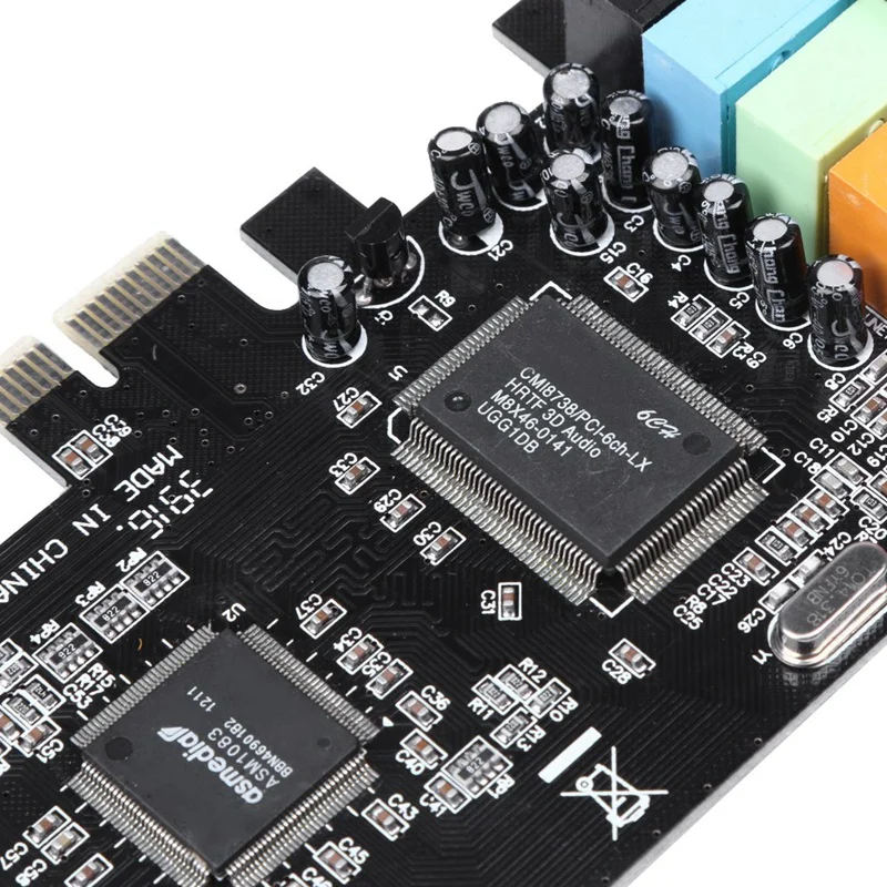 Pci X1 Pci-E 5,1 аудио цифровая звуковая карта Cmi8738 чипсет с Cd-драйвером