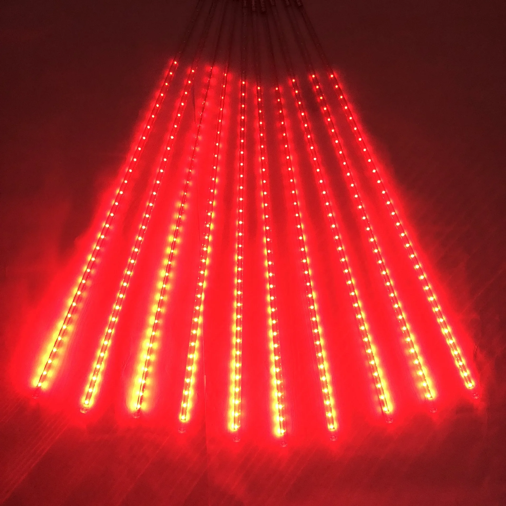30/50/80cm Outdoor Meteor Shower Rain 10 Tubes LED String Light Waterproof For Tree Christmas Wedding Party  Holiday Decoration 3