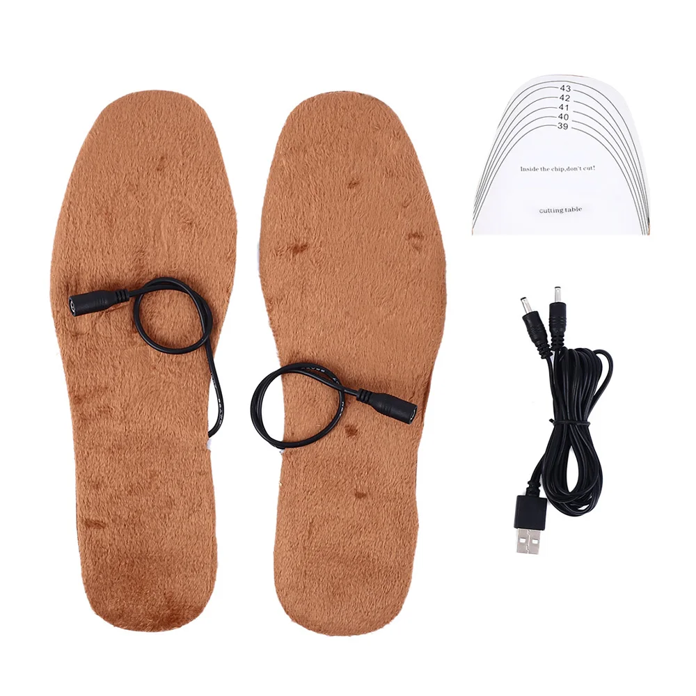 

2019 NEW USB Electric Heating Insoles Winter Keep Warm Foot Shoes Heated For Shoes Boots Heater Warm Foot Pads Insert Men Women