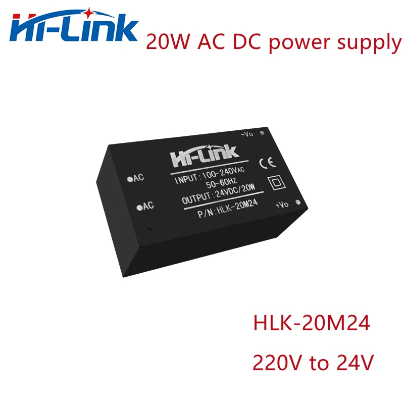 하이링크 HLK-20M24 전원 공급 장치 모듈, 스텝 다운 절연 스위칭 컨버터 전원 모듈, AC DC 220V  24V, 20W, 무료 배송