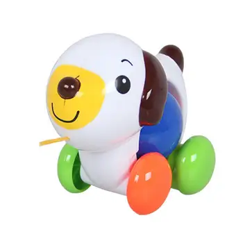 

Cute Robot Dog Puppy Car Pull Along Animal with Leash Baby Learning Walking Toy