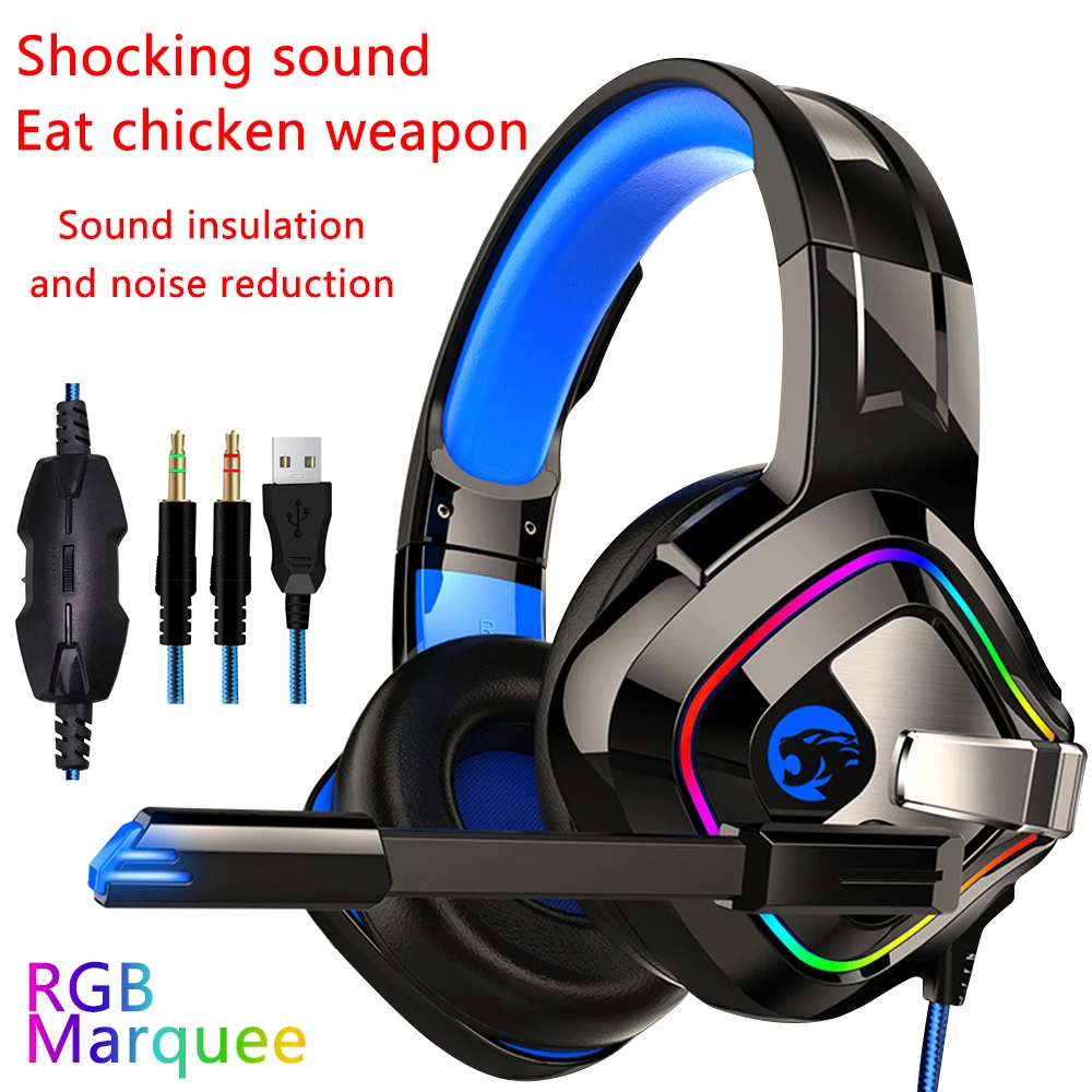 Хит продаж Hi Fi Pro 4D стерео RGB наушники профессиональная компьютерная игровая