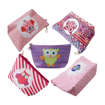 

Mini Handbag Key Bag Cartoon Owl Women Cute PU Coin Purse Girl Wallet Cute Portable Suitable for Any Occasions Protable