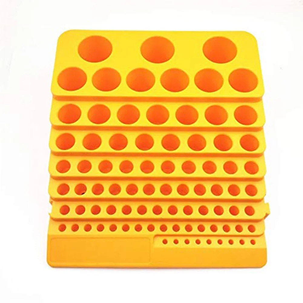 

Drill Bit Tool Box Thickened Rack 85 Holes Accessories Multifunction Reamer Storage Organiser Milling Cutter Plastic Portable