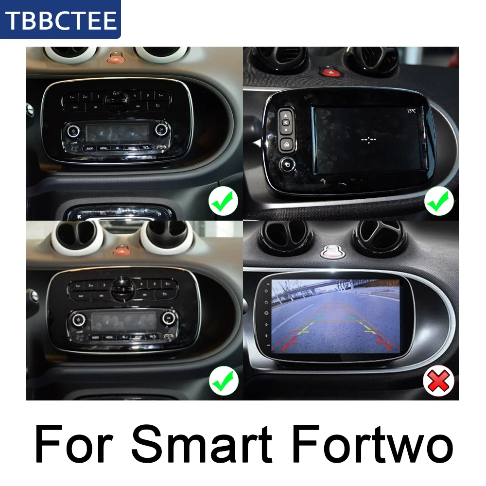 Android Car GPS Navi For Smart Fortwo 2015~2018 NTG Multimedia player Navigation WiFi Bluetooth system stereo Map wifi HD