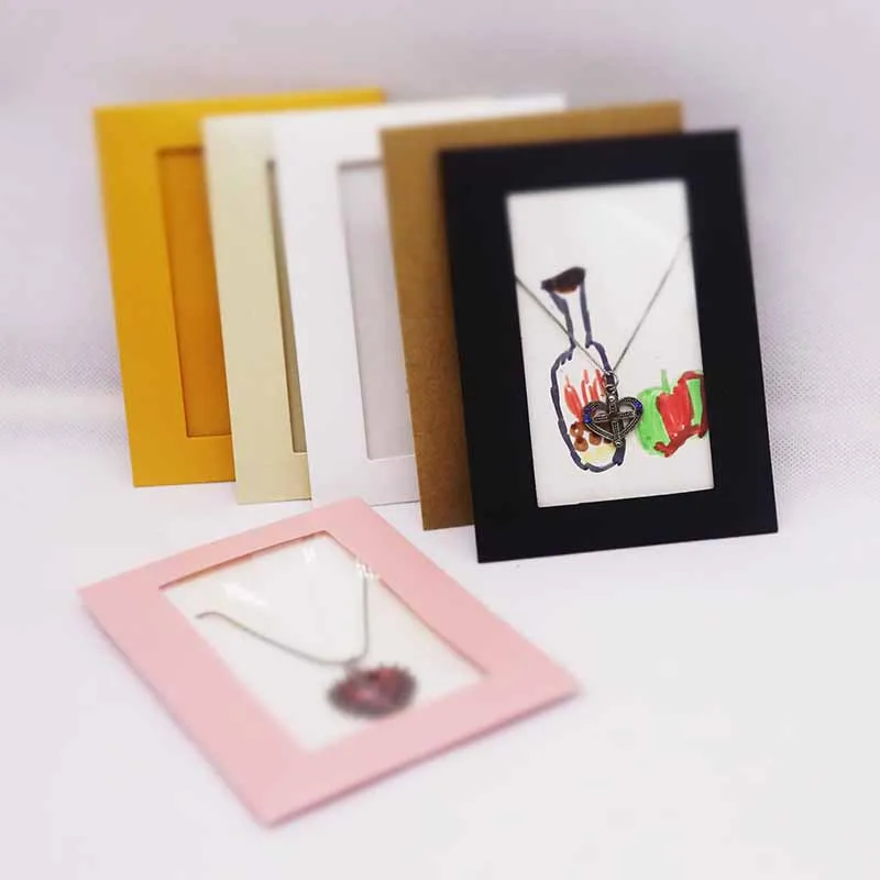 

2019 New design 1pcs 12.5*12.5cm 300GSM DIY jewelry packaging boxes with blank inner card or without inner card,necklace cards