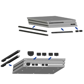 

PS4 Pro Accessories Dustproof Game Accessories Anti Dust Rubber&Sponge Dust Proof Playstation 4 Kits for SONY PlayStation