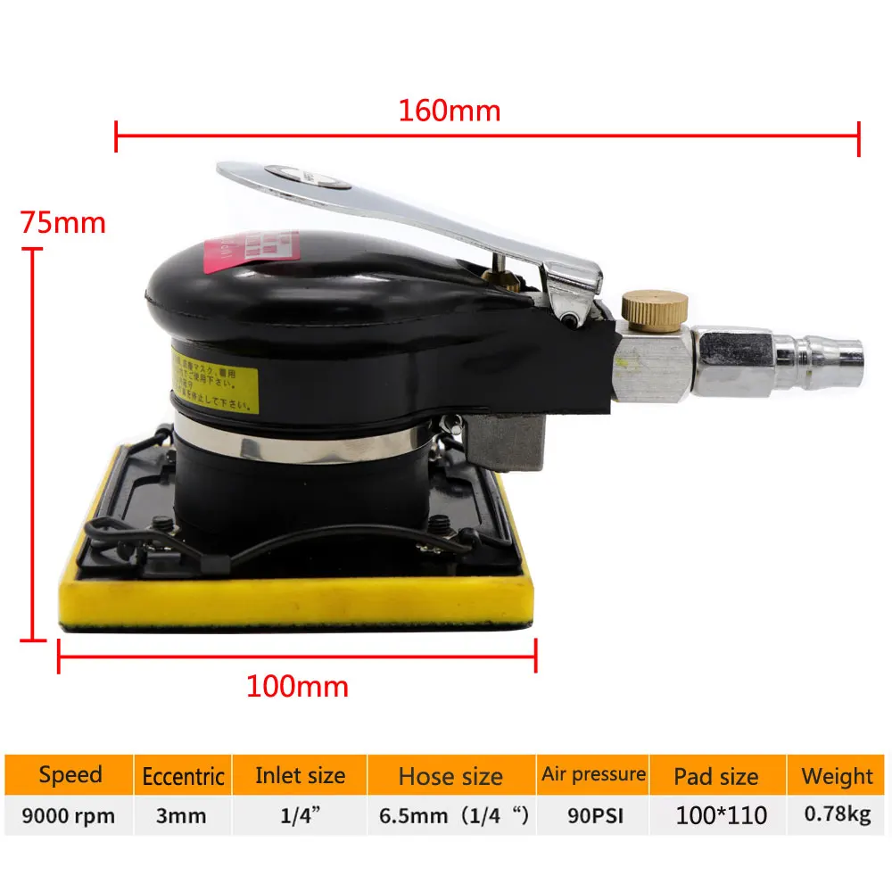 Hifeson pneumática lixadeira de ar polisher ferramenta