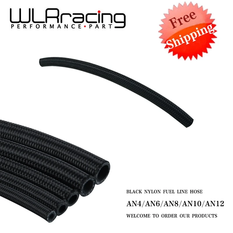 【ラインホー】 20 Feet 6AN AN6 3/8" Fuel Line Hose Braided Stainless Steel