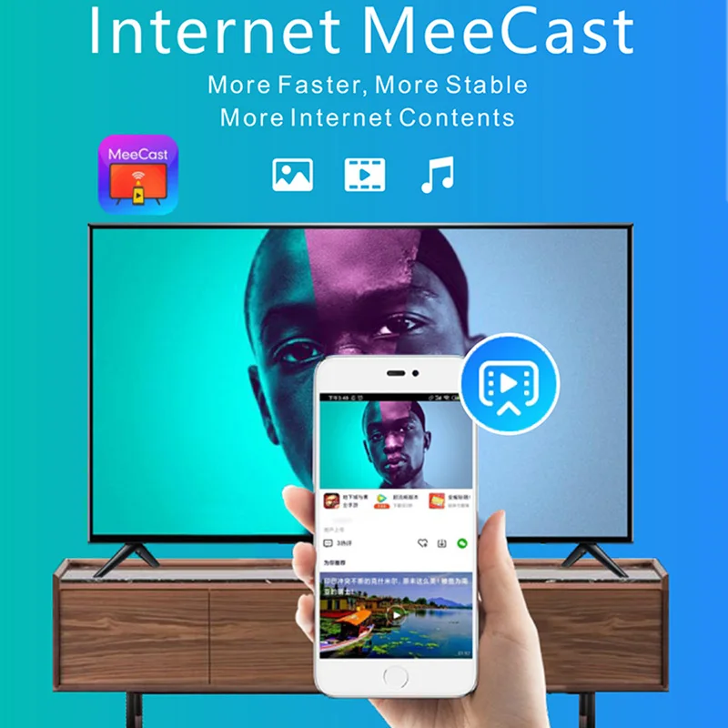 decodificador digital europa DVB-T2 meecast tv vara conjunto-caixa superior