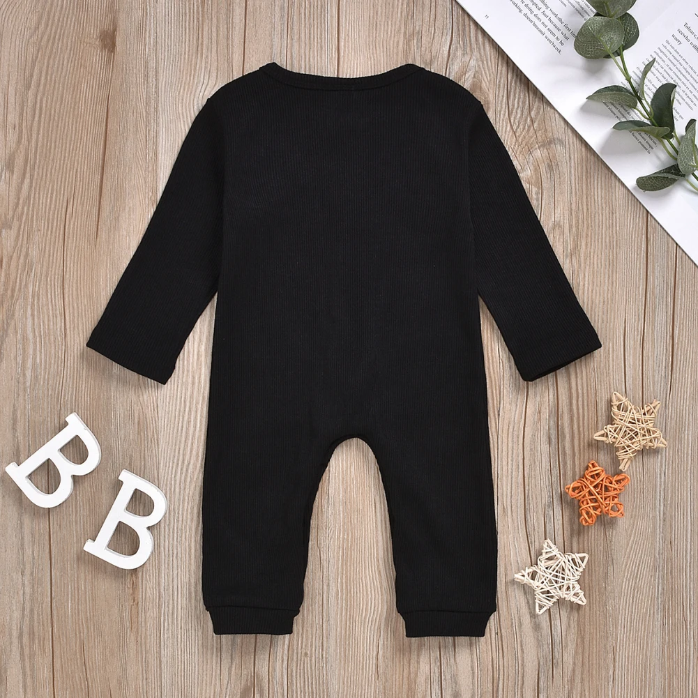 Infant Baby Girl Boy Clothes Long Sleeve Knitted Romper Jumpsuit Overall Outfits