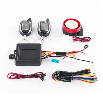 

Colorful LCD remote control two way motorcycle alarm anti-hijacking with vibration