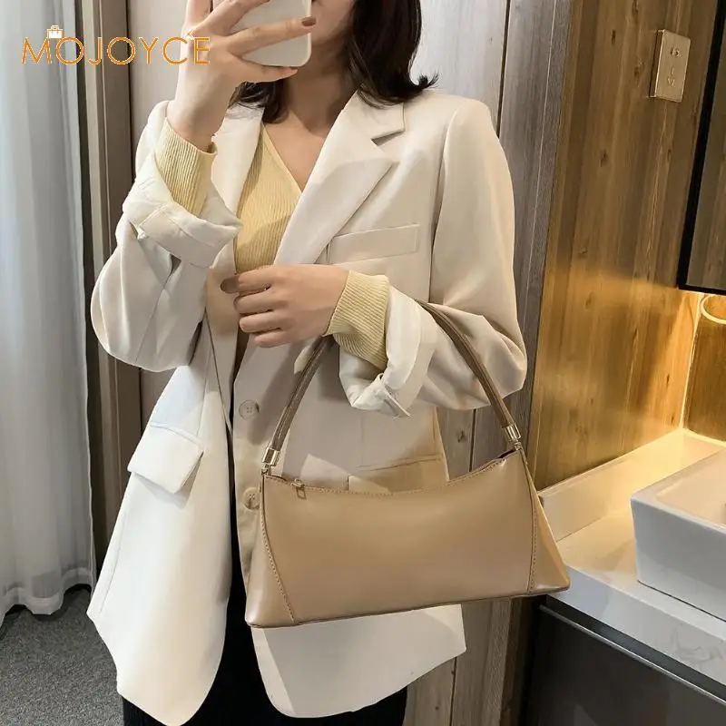  Small Shoulder Bags for Women PU Leather Bag Brand Mini Elegant Shoulder Bag Solid Color Totes Drop - 4000155616232