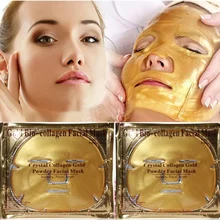 

10pcs 24K Gold Collagen Active Face Mask Whitening Brightening Spa Deep Moisturizing Anti-aging Wrinkle Treatment Facial Mask