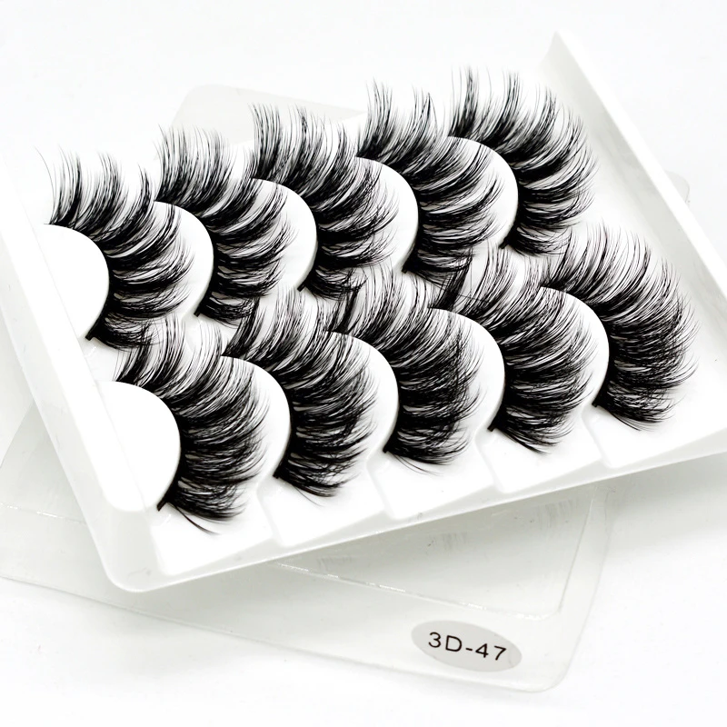 Eyelashes 5Pcs 3D imitation hairs false eyelashes naturally extend small bunches of eyelashes. | Красота и здоровье