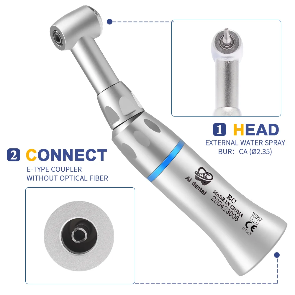 AI-FPB-EC Portable dental chair unit prices low speed micromotor push button 1:1 contra angle handpiece CA burs | Красота и здоровье