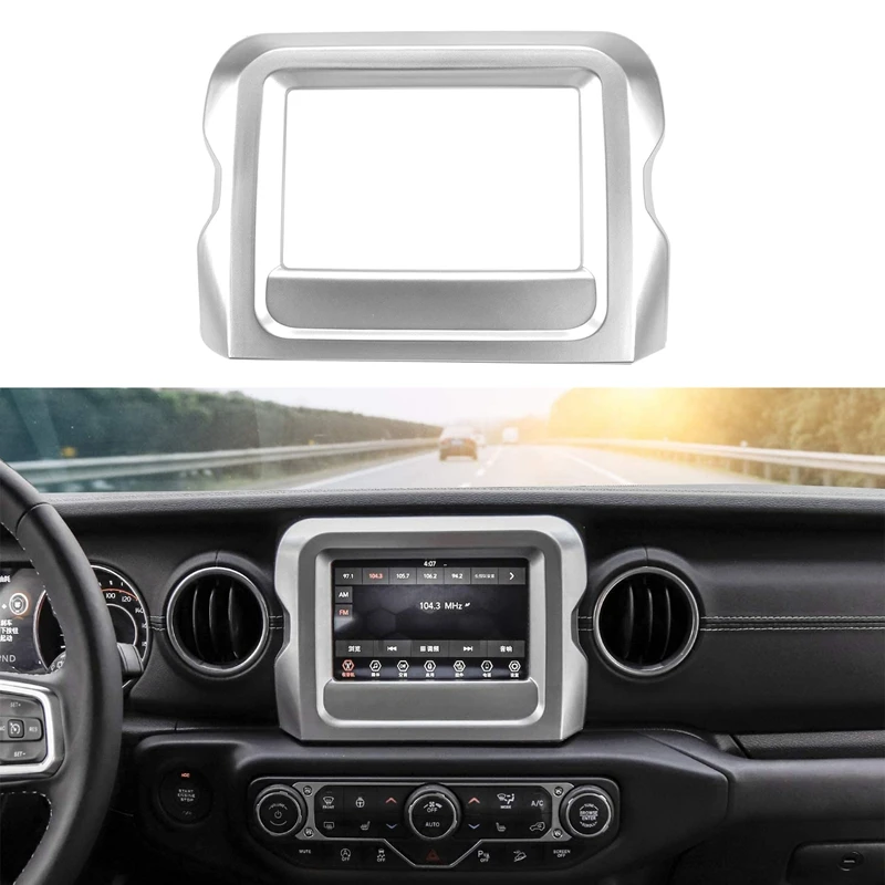 7-дюймовый автомобильный GPS навигации Панель рамки Накладка для Jeep Wrangler JL 2018 2019 2020