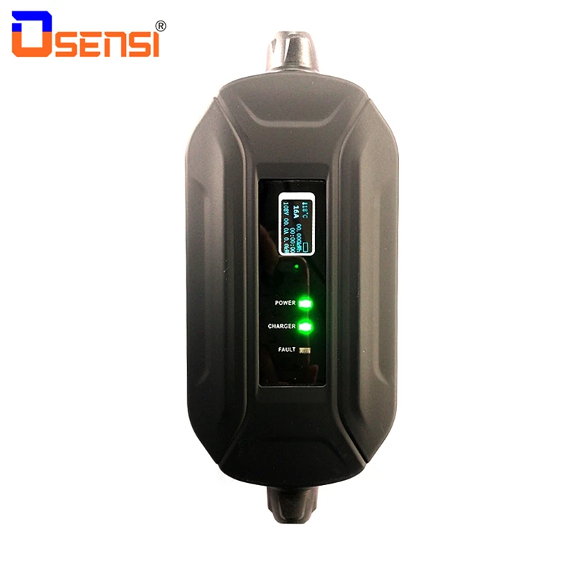 OSENSI SAE J1772 портативное EV быстрое зарядное устройство 16А 110 В домашняя зарядная