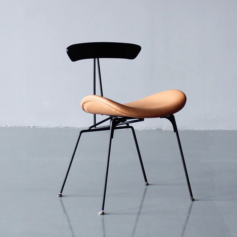 

Industrial Style Dining Chair Light Luxury Loft Iron Stool Designer Ant Chair Nordic Modern Creative Restaurant Lounge Chairs