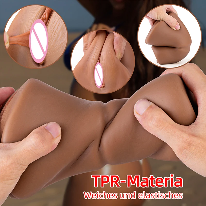 

BrownSkin Artificial Vagina Male Masturbators Cup Soft Deep Throat Realistic Pocket Real Pussy Anal Soft Silicon Sex Toy for Man