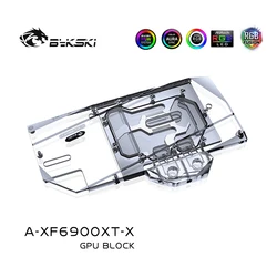 Bykski – bloc de refroidissement à eau pour XFX Radeon RX 6800 XT Speedster Merc 319/RX 6900XT, carte GPU/couvercle complet en cuivre 