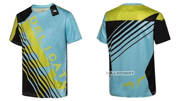 

Blue Delicate Fox XC Dirt Bike Short Sleeve Mens Motorbike T Shirts Motocross Motorcycle ATV MTB BMX Bike Offroad Jersey