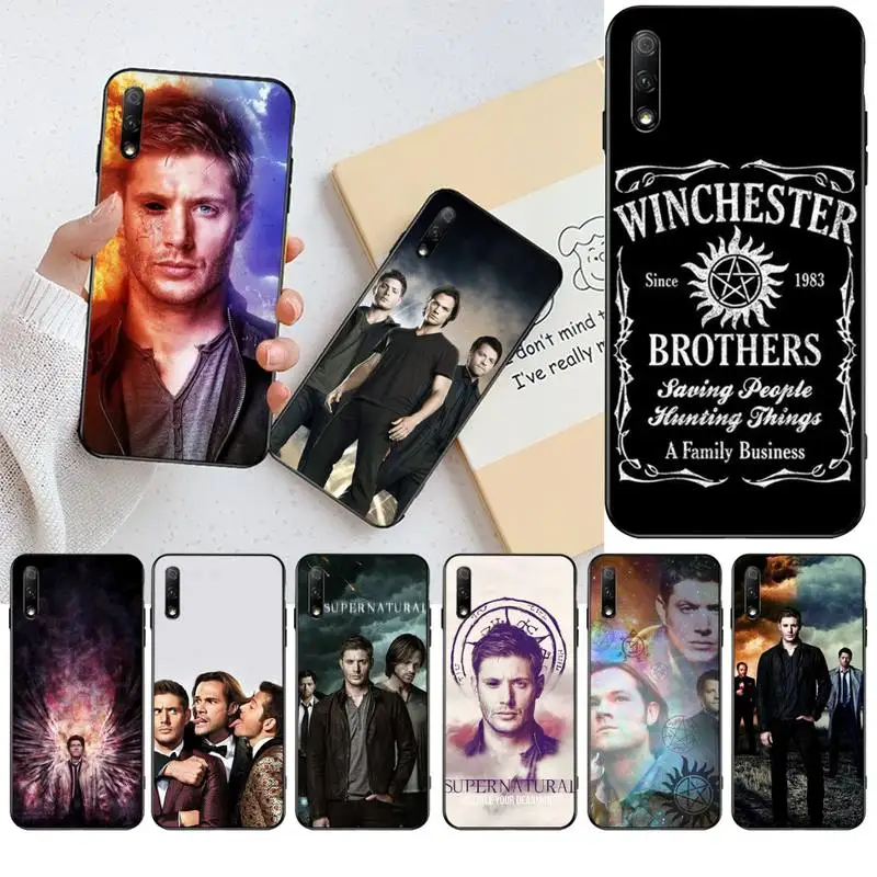 CUTEWANAN сверхъестественный Черный силиконовый чехол для телефона SPN tv Dean и Sam Huawei Nova