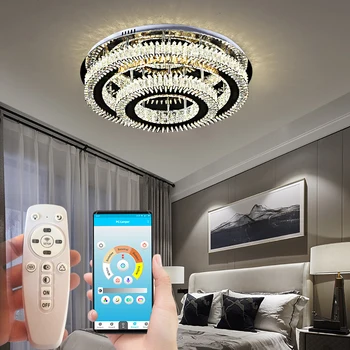 

Modern LED Crystal Chandelier Lights Lamp For Living Room Cristal Lustre Chandeliers Lighting Pendant Hanging Ceiling Fixtures