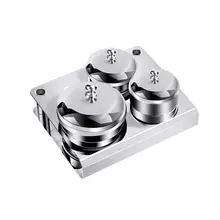 3PCS3Pcs маникюрный стакан для жидкости акриловый порошок Органайзер лоток с держатель кисточки для ногтей