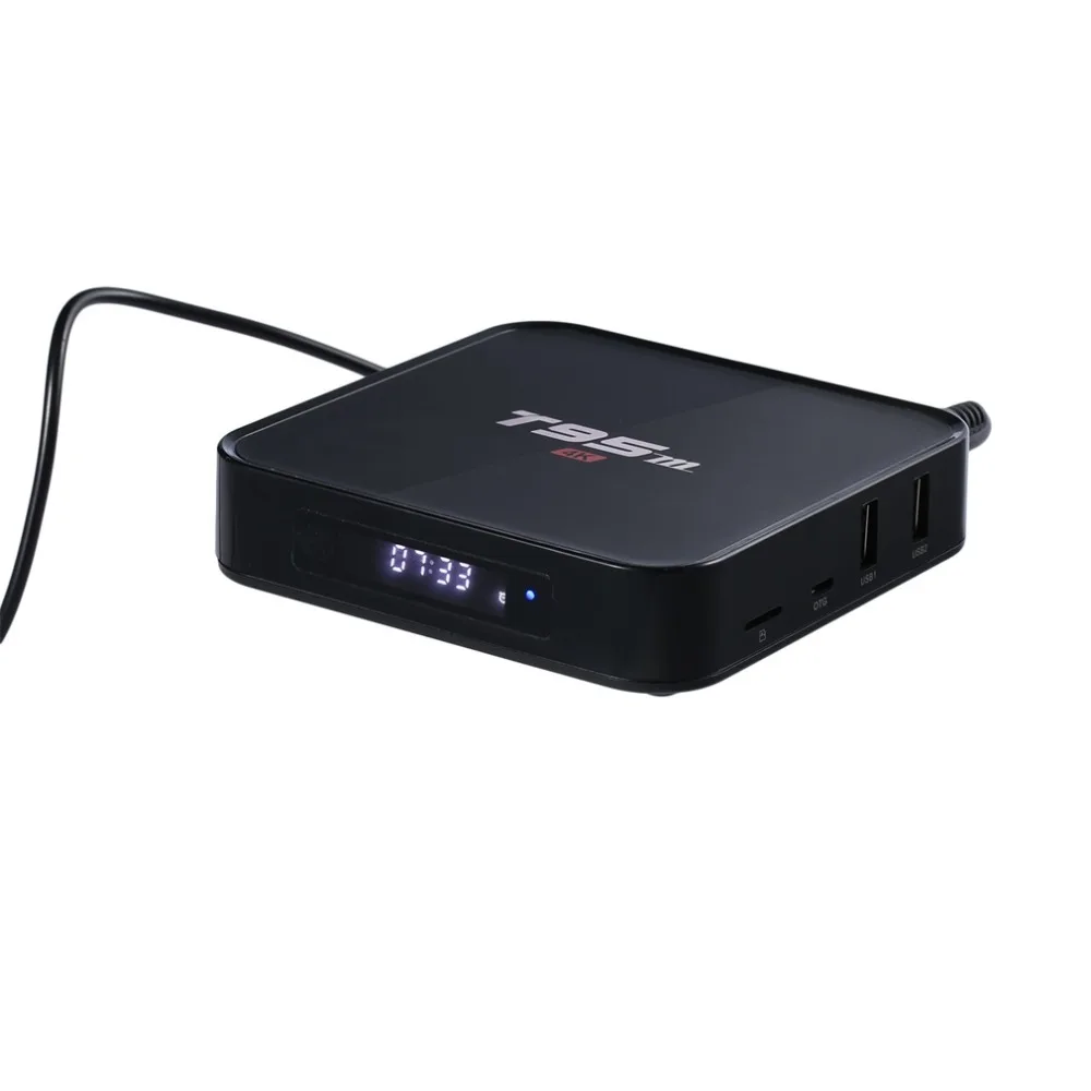 Android tv Box T95M Встроенный 2,4G WiFi Amlogic S905 для Android 6,0 четырехъядерный H.265 4K светодиодный дисплей WiFi плеер 2 ГБ 8 ГБ