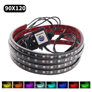 

Chassis Light App Control RGB LED Strip Under Car 90*120 Tube Underglow Underbody System Light Atmosphere Light Auto Decoration