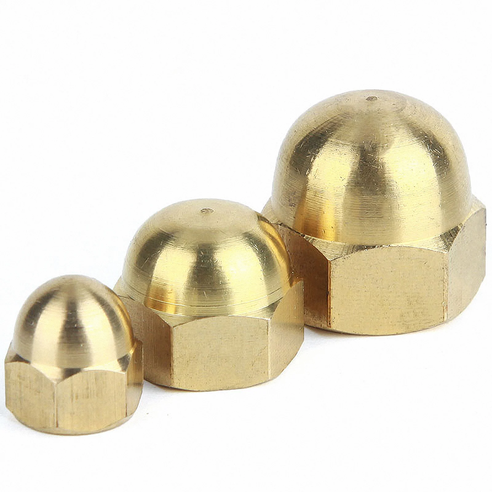 

1-5pcs DIN1587 Brass Acorn Cap Nut M3 M4 M5 M6 M8 M10 M12 M14 M16 M18 M20 Copper Decorative Cap Nuts Dome Head Covers Hex Nuts