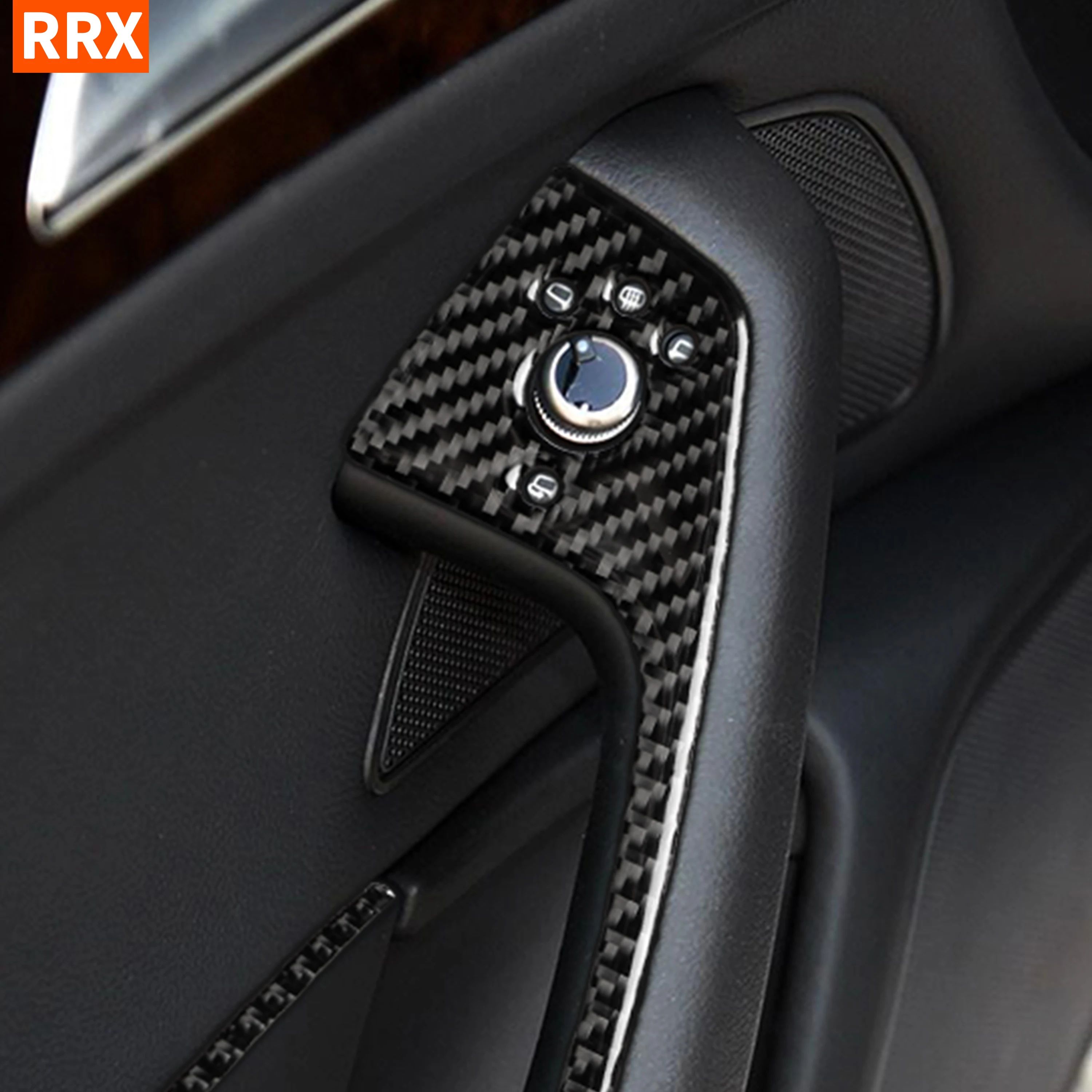 For Audi A6 S6 C7 A7 S7 4g8 2012-2018 Accessories Carbon Fiber Interior  Door Window Switch Control Panel Trim Cover Sticker Interior Mouldings  AliExpress