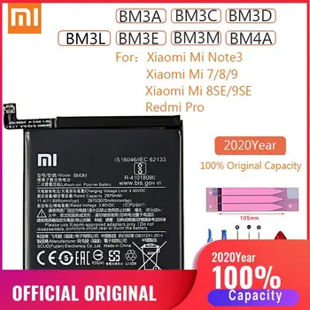

BM3A BM3C BM3D BM3E BM3L BM3M BM4A Original Xiao Mi 7 8 9 SE Note3 Redmi Pro Replacement Battery For Xiaomi hongmi batteries