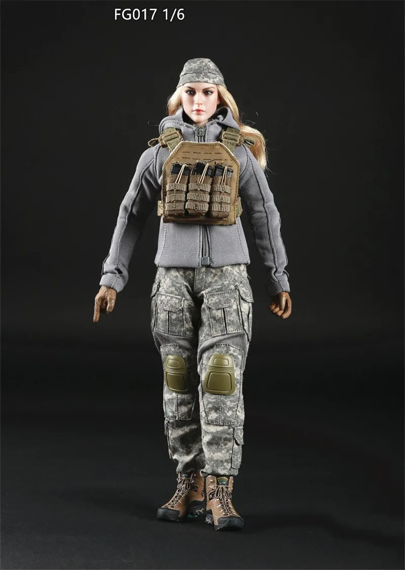1/6 Female Gunners Tactics Cool Clothing Suit Model FG010 Fit 12'' Body Figure 