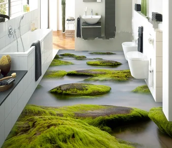 

[Self-Adhesive] 3D Cyan Stone 1882 Floor Wallpaper Mural Wall Print Decal Wall Murals