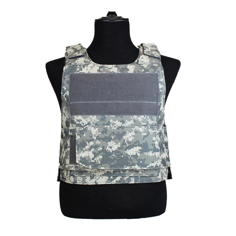 

Tactical Vest Adjustable Outdoor Hunting Airsoft Paintball Molle Vest With Back Protective Plate Carrier Training Protective
