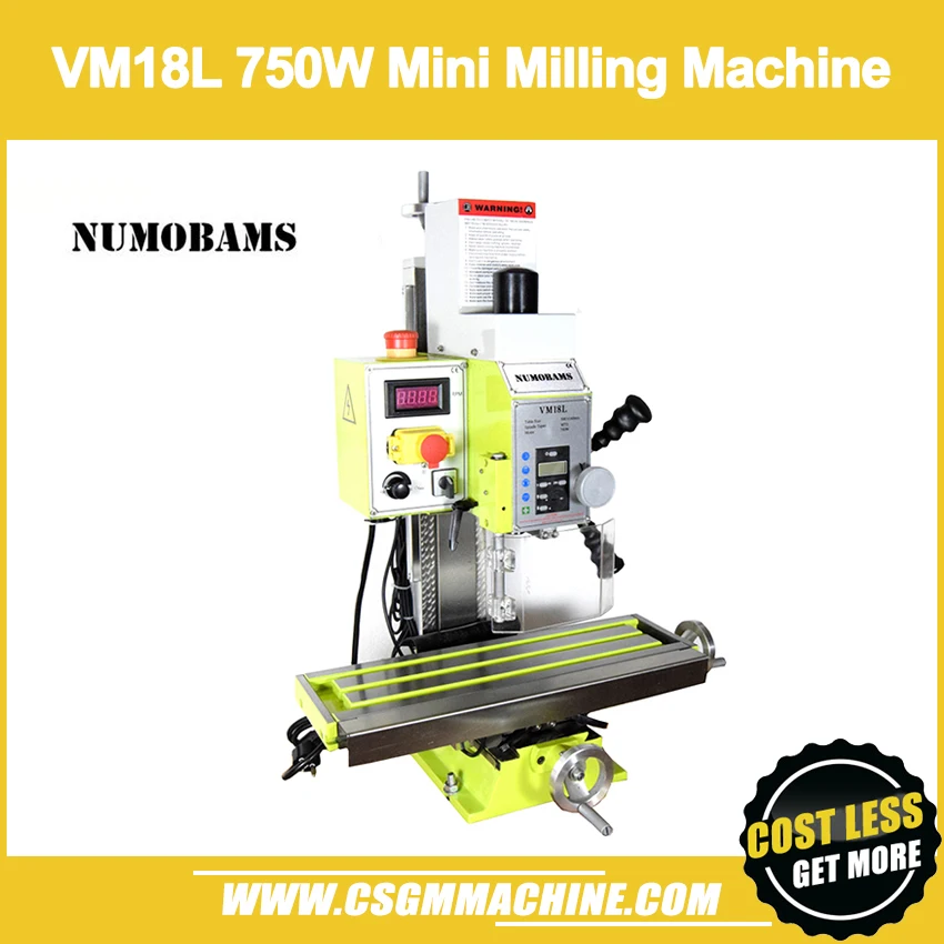 NUMOBAMS VM18L 750W бесщеточный мотор мини фрезерный станок DIY сверлильный для