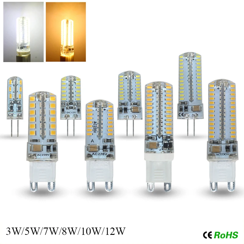 6 шт./лот Новинка 12 В AC/DC COB G4 bombilla led Вт LED luz de la lamp para cristal luces V G9|Светодиодные лампы и