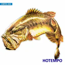 

7.87inch 20cm Laser Big Size Fish Golden Largemouth Bass Laptop Motorcycle Car Stickers for Fisherman Fishing Waterproof Sticker
